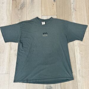 RARE Vintage 90’s Mossimo Olive Green Graphic T Shirt Logo Size XL Made In USA